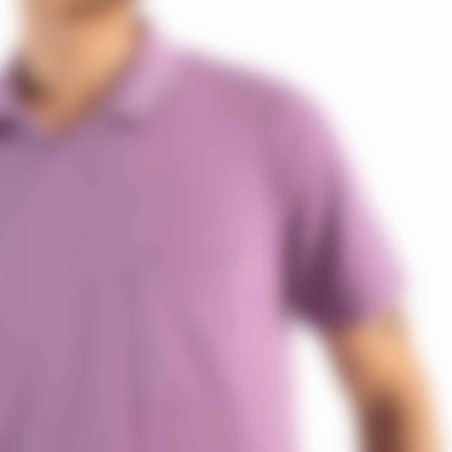 Universal Works Vacation Pique Polo In Lilac