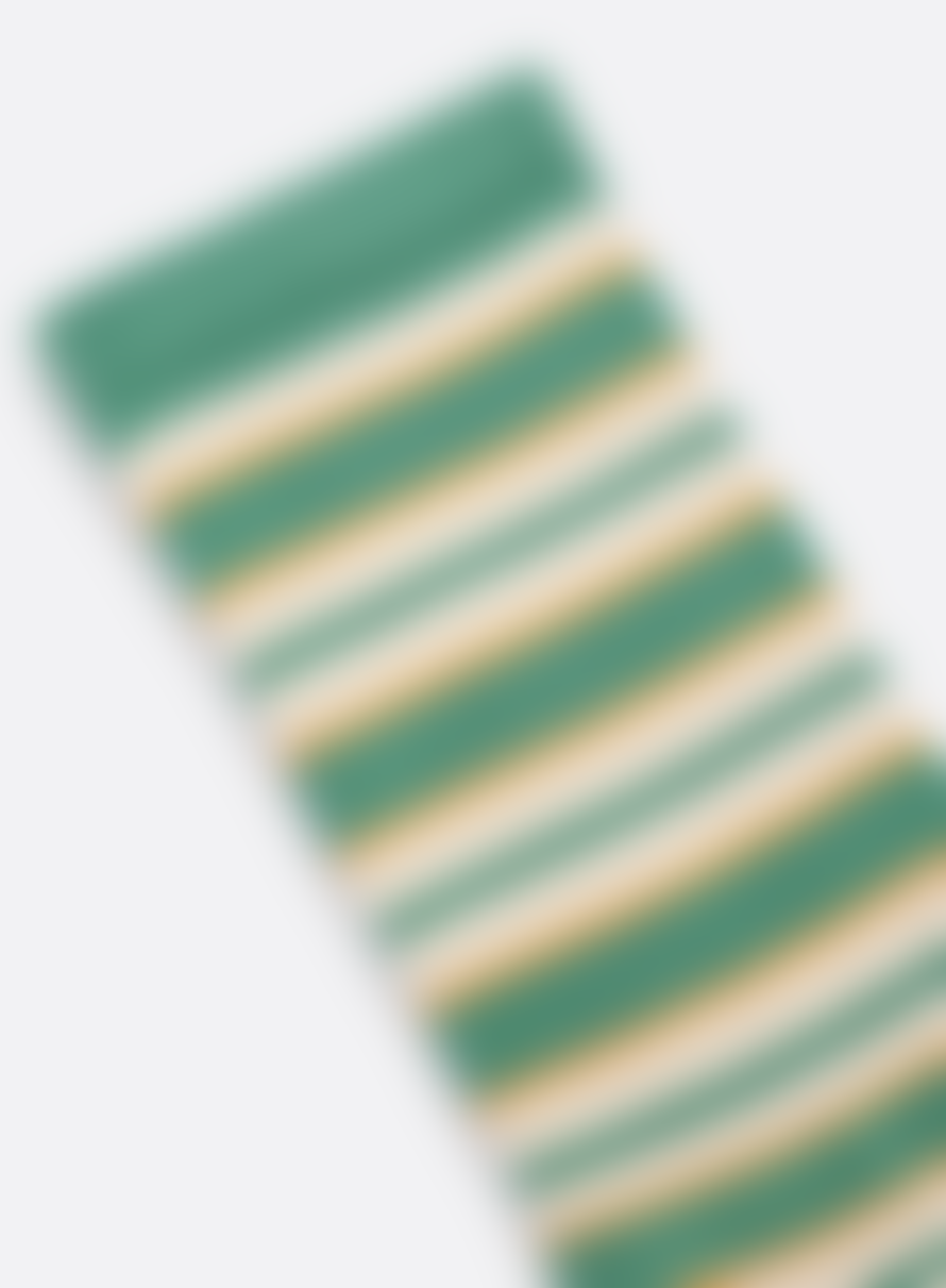 Far Afield Ribbed Stripe Socks In Frosty Green/multi From