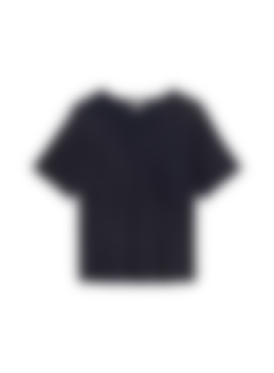 Yerse Lorena Plain T-shirt In Navy From