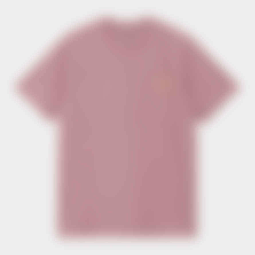 Carhartt T-shirt Chase Glassy Pink / Gold