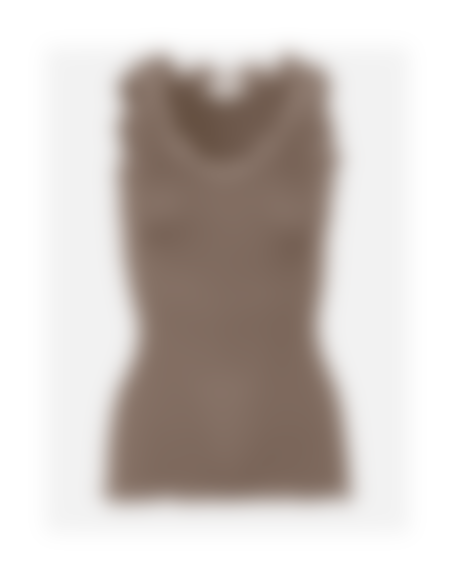 Rosemunde Rosemunde Babette V Neck Lace Vest Top Col: 010 Black, Size: Xs