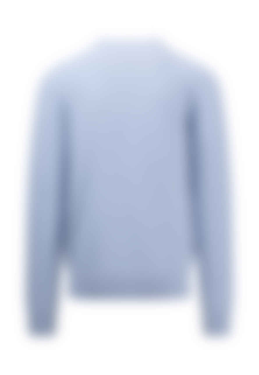 FYNCH-HATTON Cotton Crew Neck Pique Texture Sweater