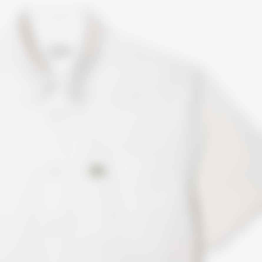 Lacoste White Regular Fit Short Sleeve Oxford Shirt 