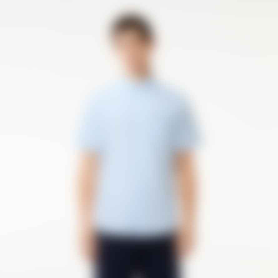 Lacoste Pale Blue Regular Fit Short Sleeve Oxford Shirt 