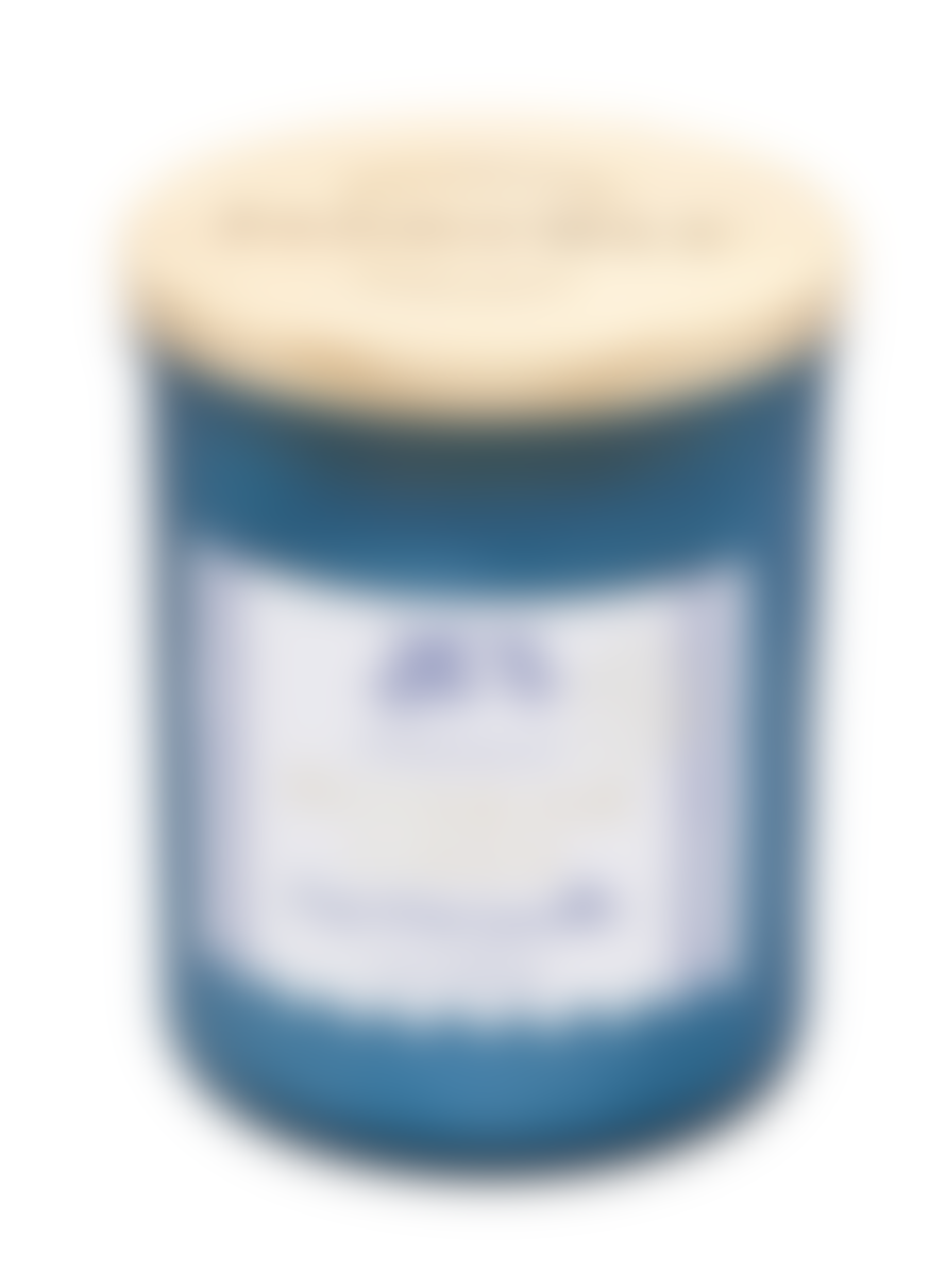 Paddywax Coastal Glass Candle Sea Blue In Sundried Linen From Paddywax