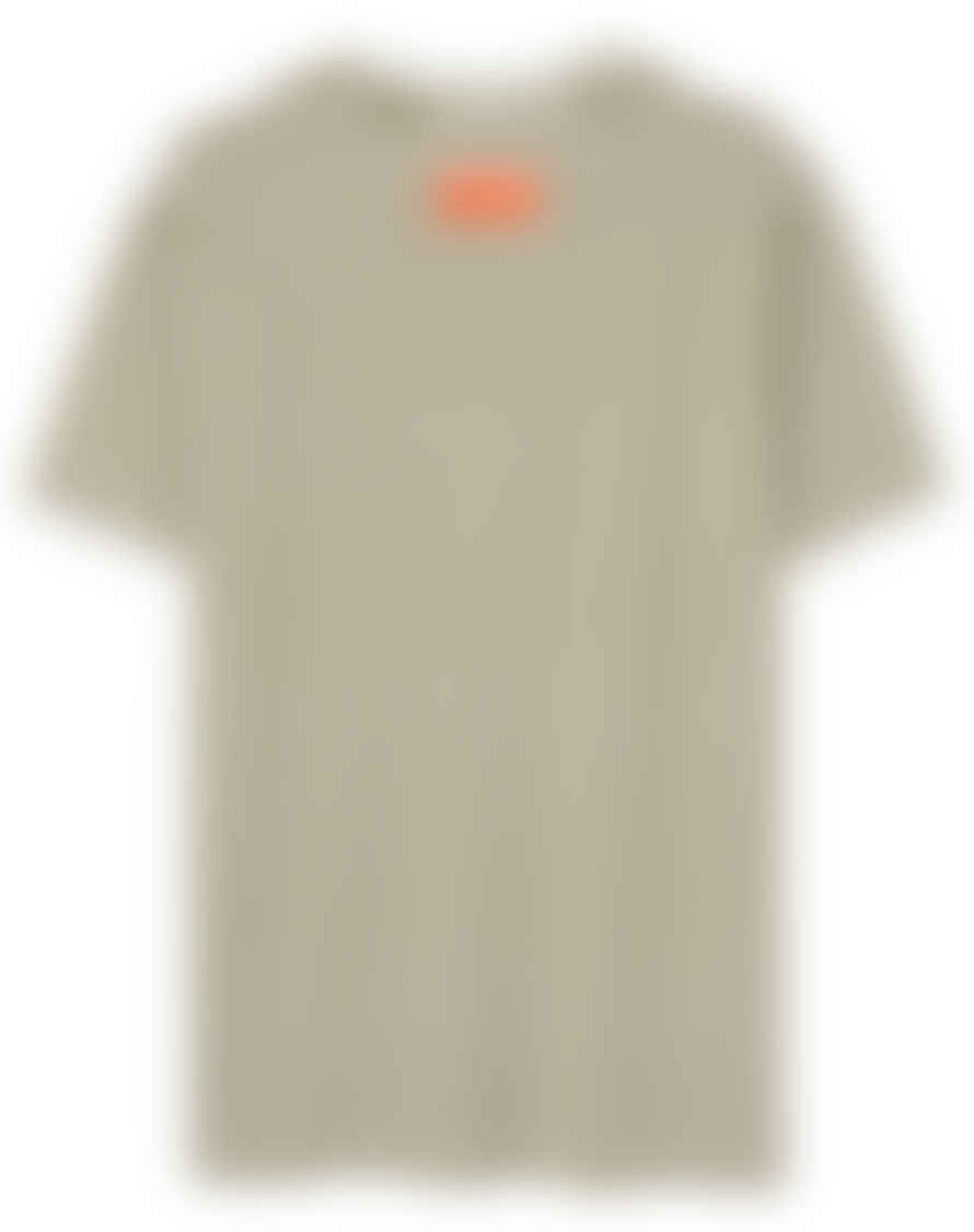 Loreak White & Khaki Stripe Arraun T-Shirt