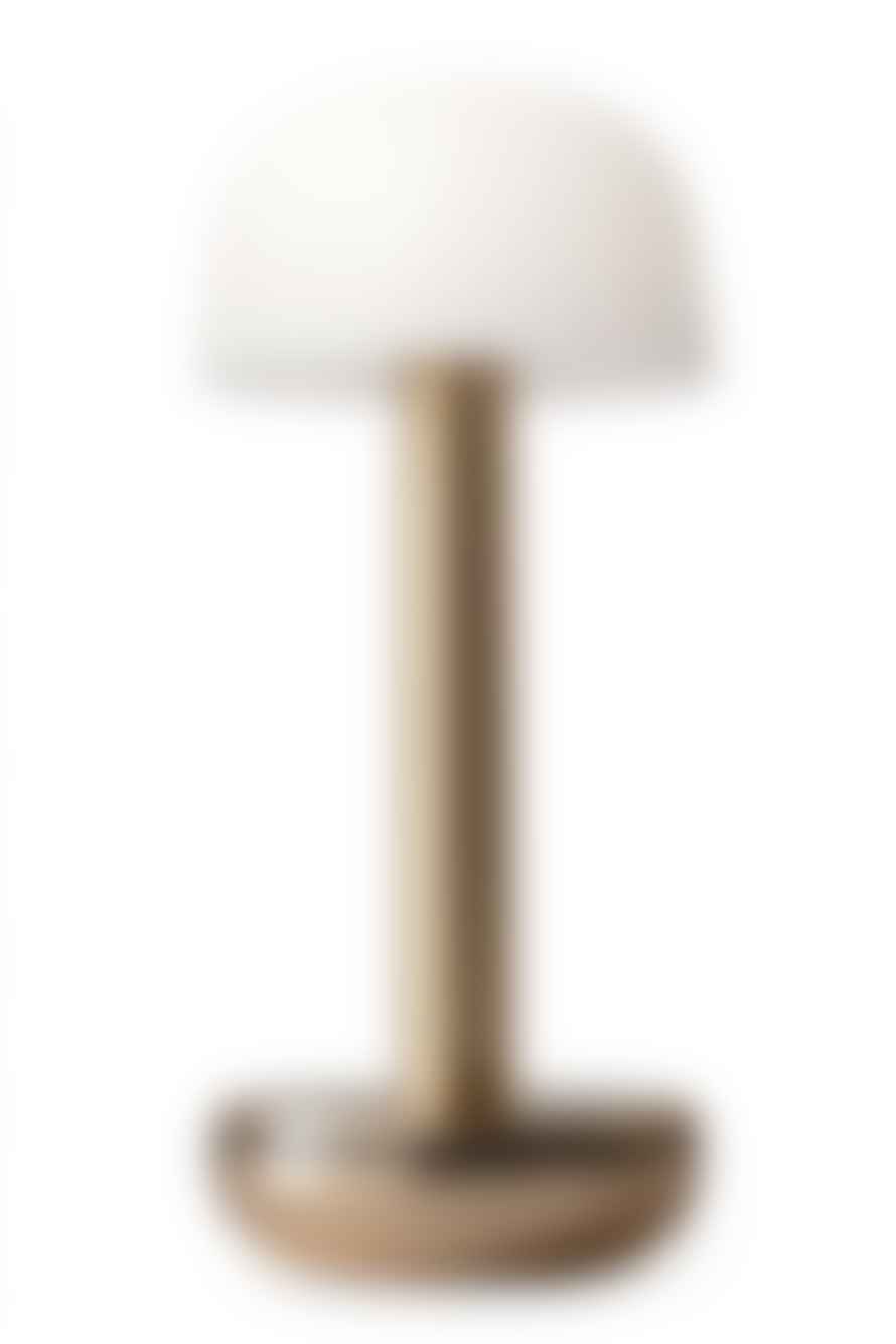The Home Collection Humble Two Table Light Gold Glass Frosted