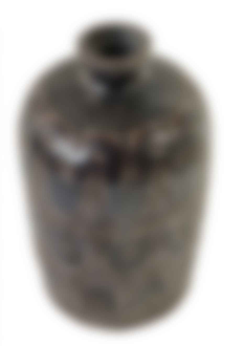 Vanilla Fly Ceramic Vase In Brown