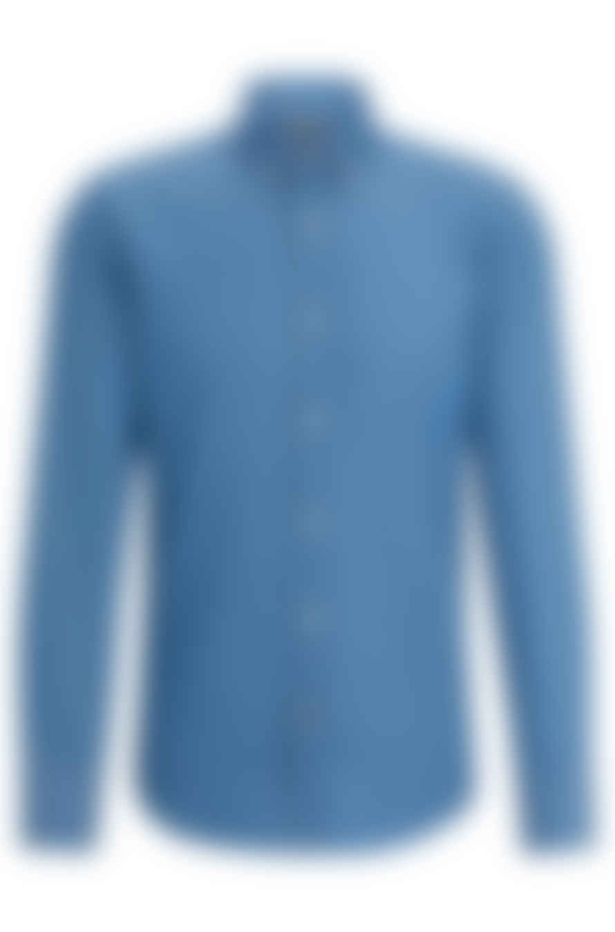 Hugo Boss Bright Blue Casual Fit Shirt with Button Down Collar 50513728 437