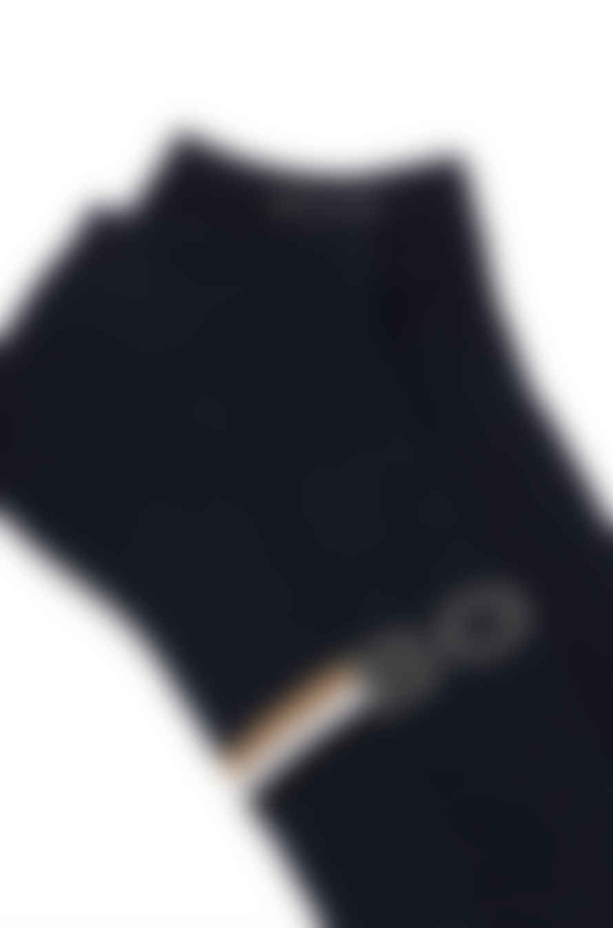 Hugo Boss 2-Pack of Dark Blue Ankle Length Socks In A Cotton Blend 50510656 401