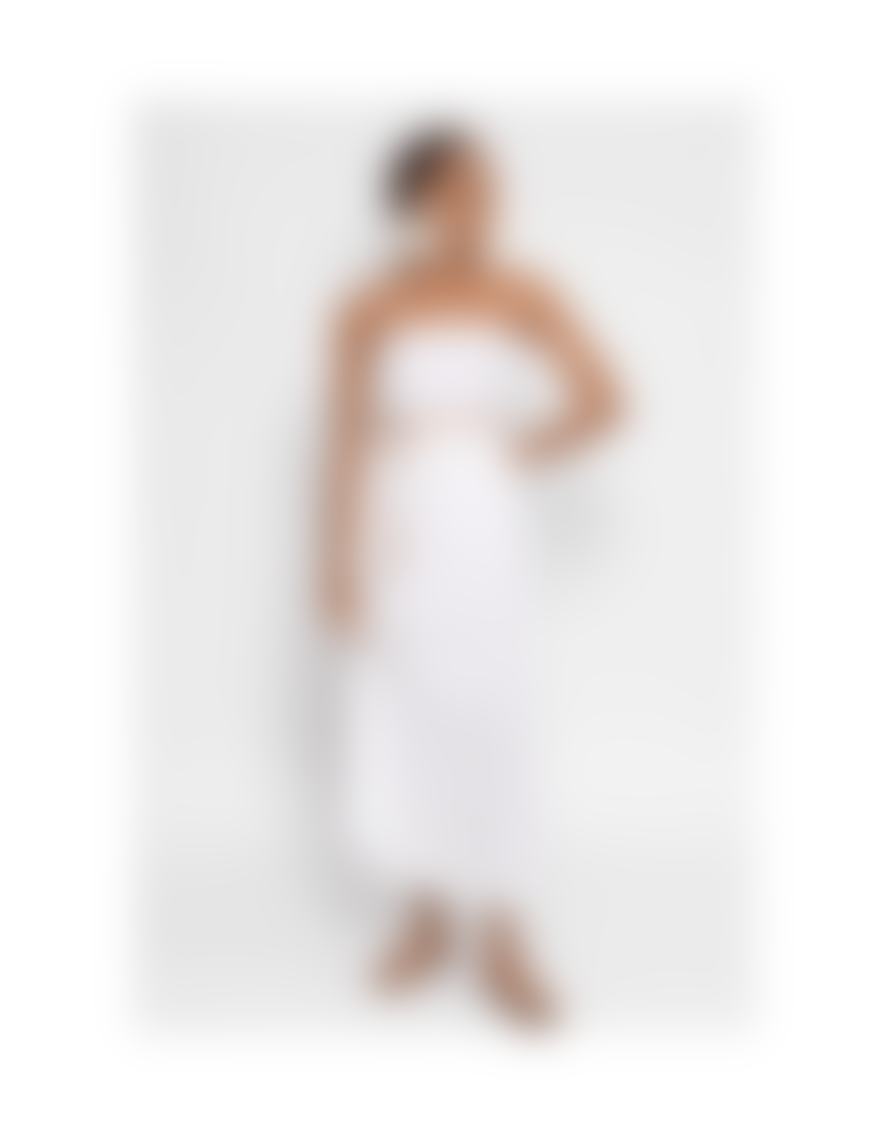 Sundress Sundress Anoushka Strapless Belted Midi Dress Size: M/l, Col: White