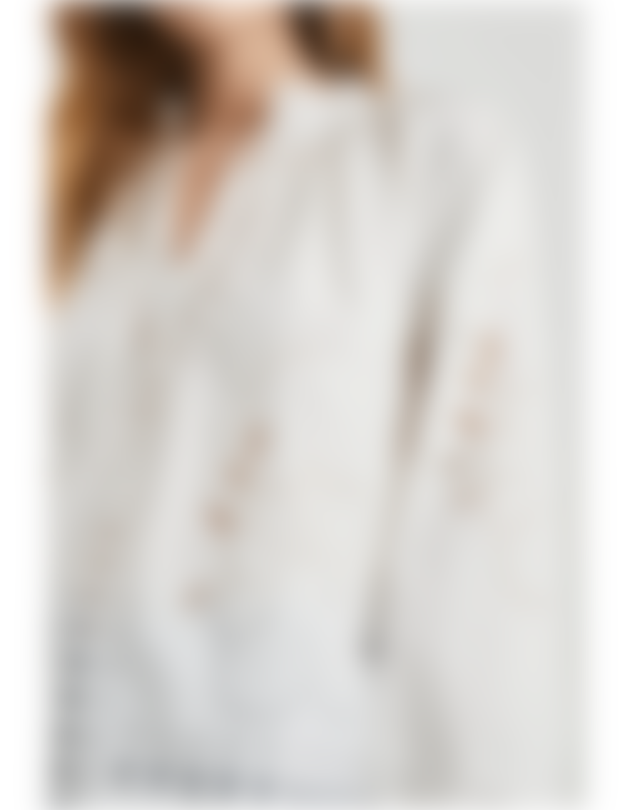 Rails Rails Lucinda Embroidered Tie Neck Top Size: M, Col: Off White