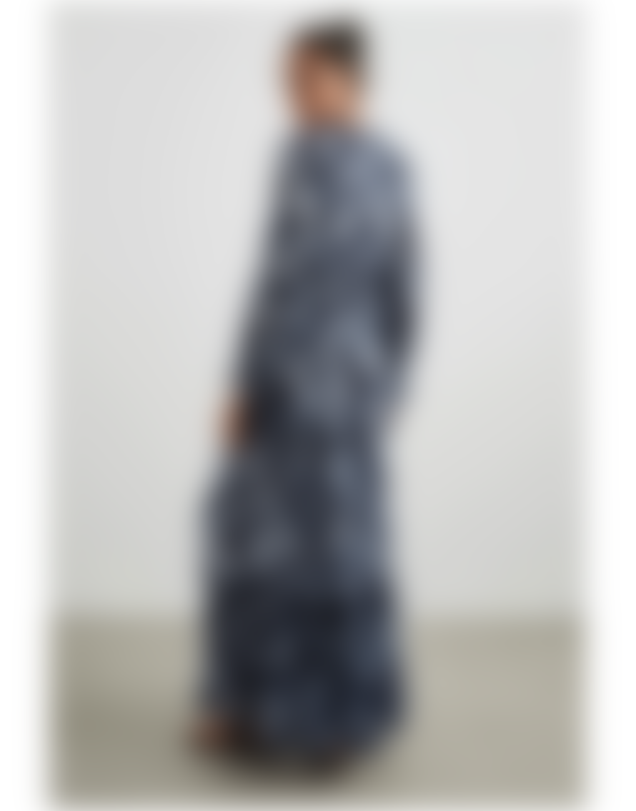 Rails Rails Frederica Floral V Neck Midi Dress Size: L, Col: Blue