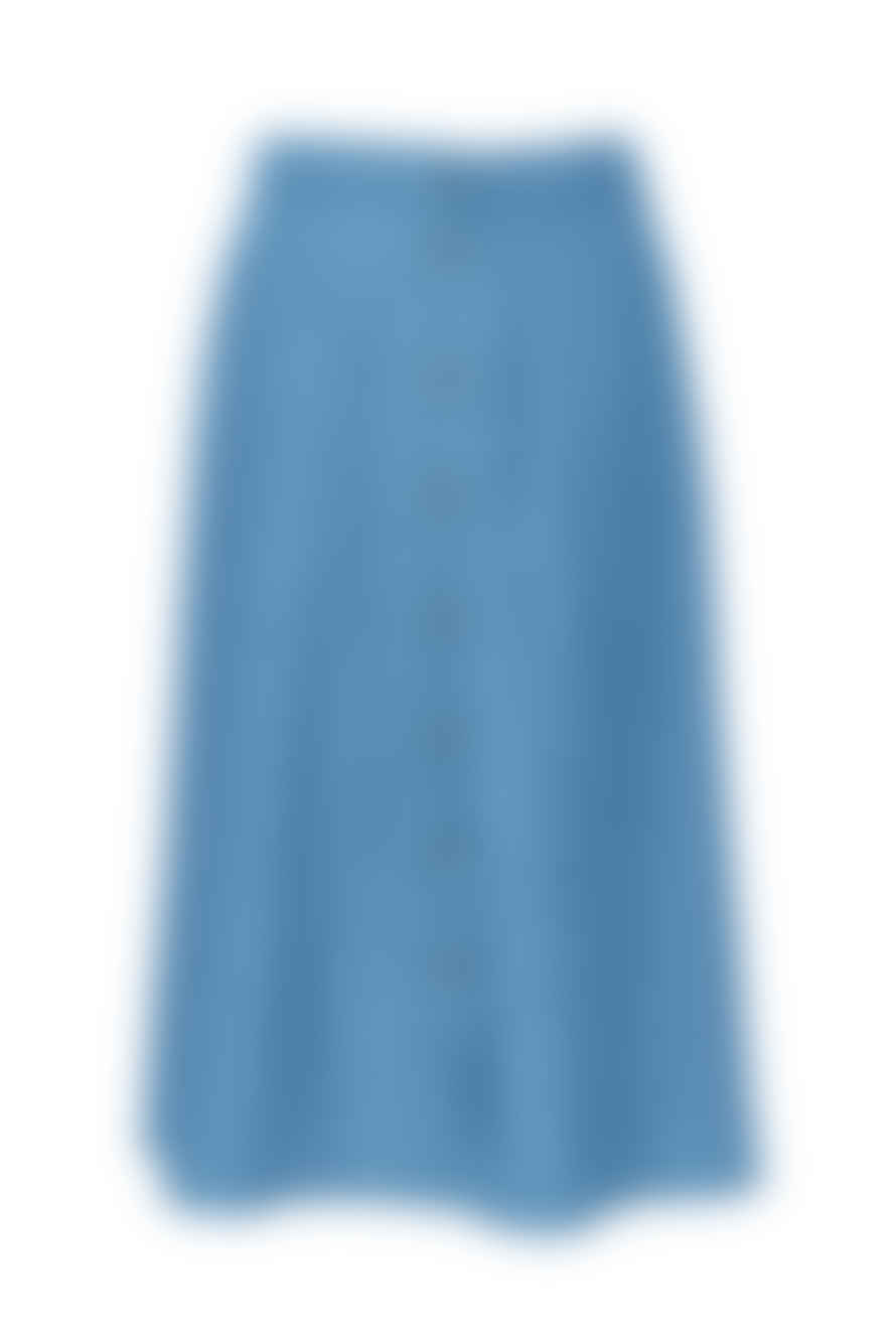 Mazine Amelia Midi Skirt | Denim Wash