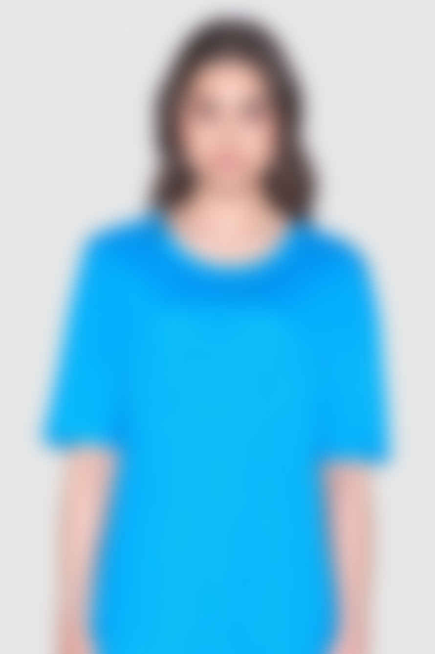 Knowledge Cotton Linen Malibu Blue T-Shirt Dress