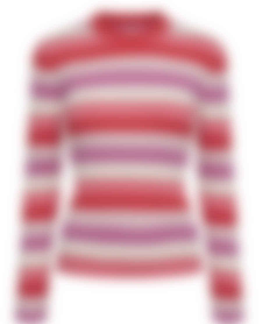 Numph Berry Stripe Pullover - Teaberry