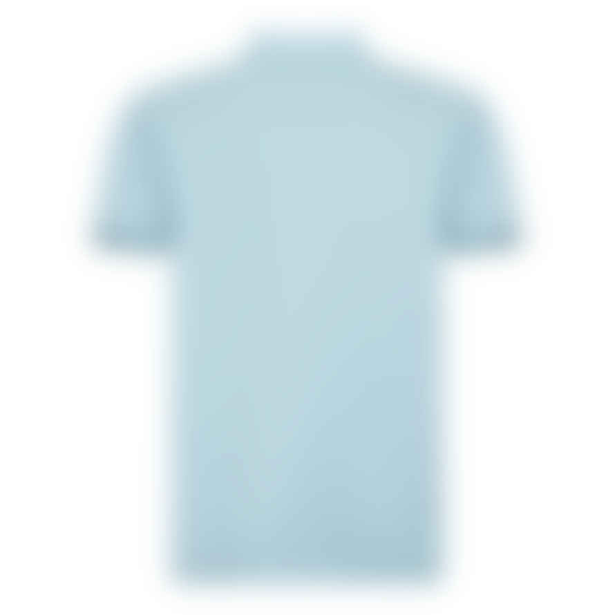 Sandbanks Zip Badge Polo Shirt - Crystal Blue