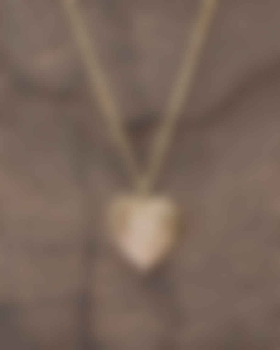 Curious & Curious Gold Heart Gemstone Necklace