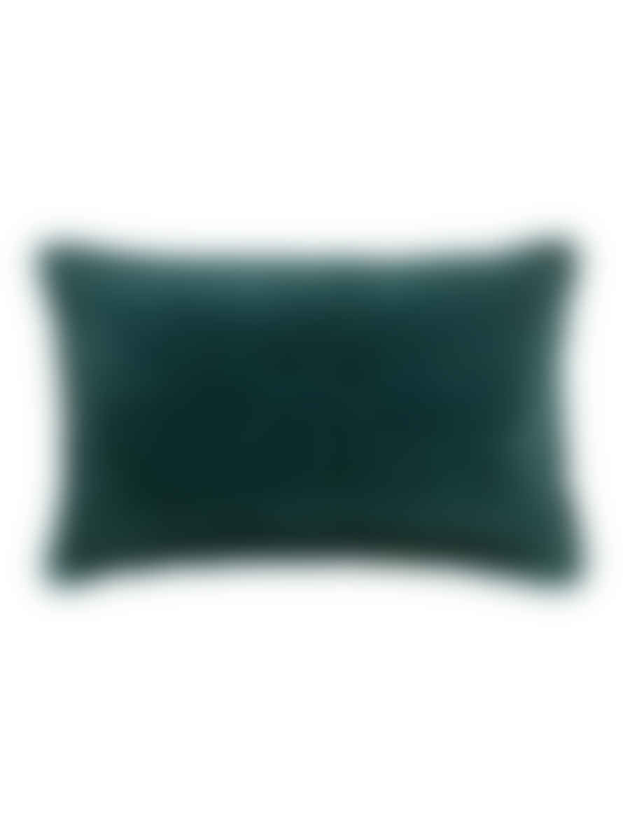 Viva Raise Fara Corinth Fringed Velvet Cushion - 30x50cm