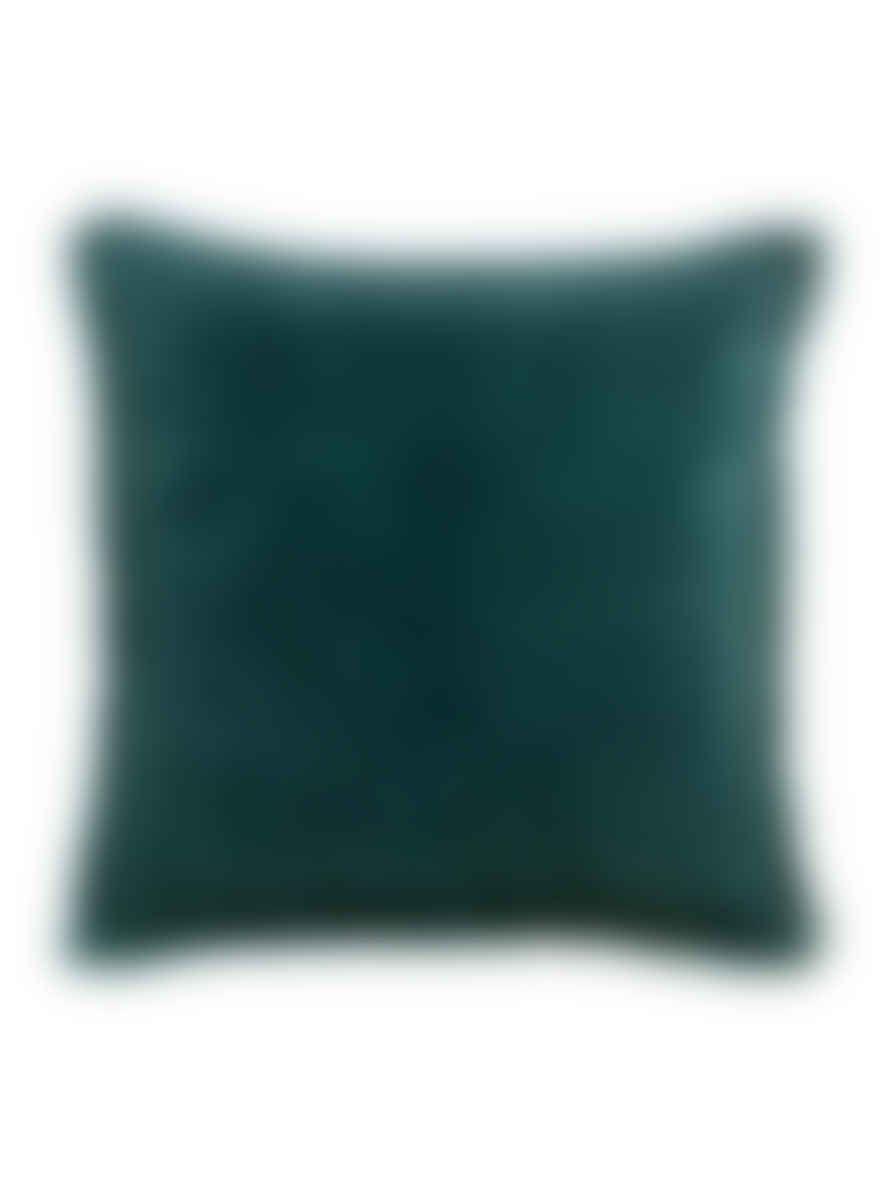 Viva Raise Fara Corinth Fringed Velvet Cushion - 45x45cm