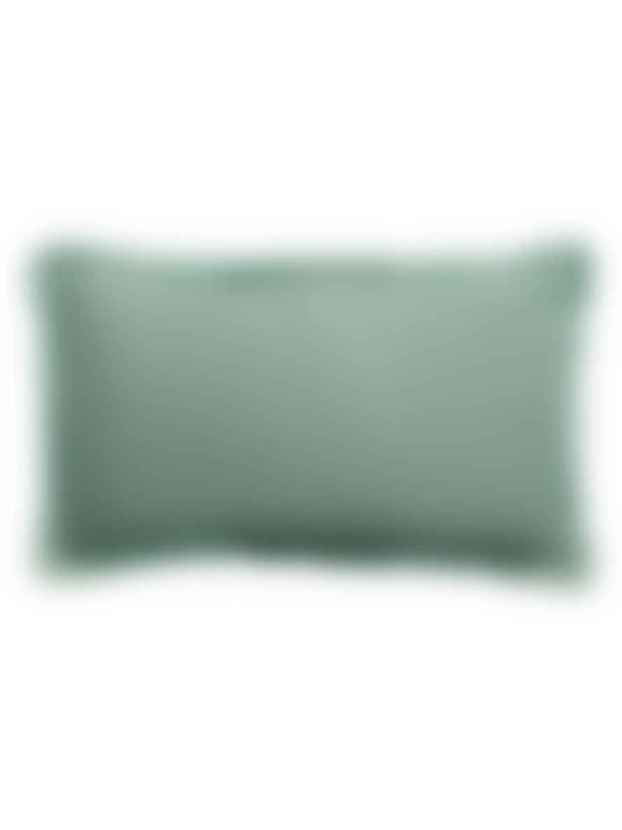 Viva Raise Laly Linen & Cotton Plain Cushion In Opaline - 30x50cm