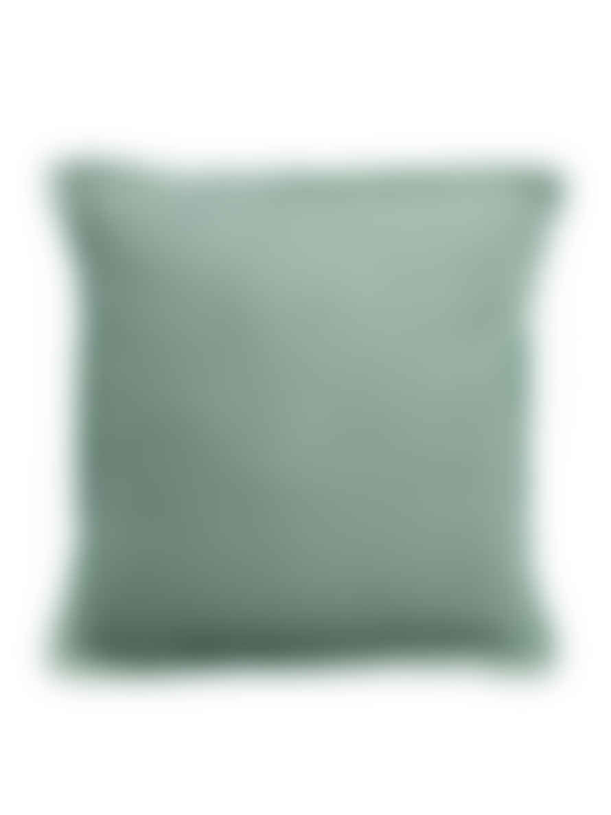 Viva Raise Laly Linen & Cotton Plain Cushion In Opaline - 45x45cm