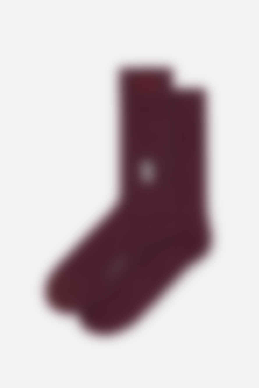 A-dam Burgundy Percolator Socks