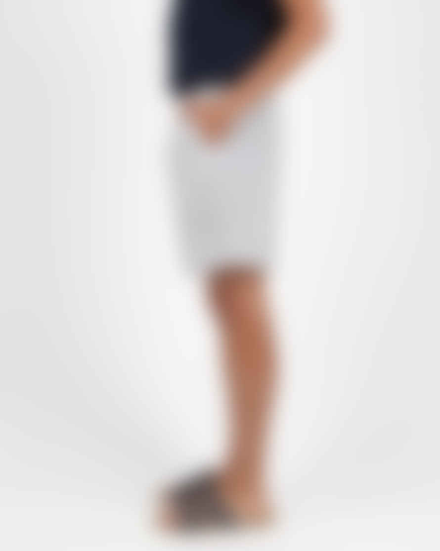 WEMOTO Devon Seersucker Navy Blue Cotton Jogger Shorts