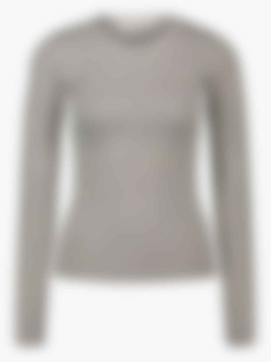 SOFIE SCHNOOR Long Sleeve T-Shirt Grey Striped