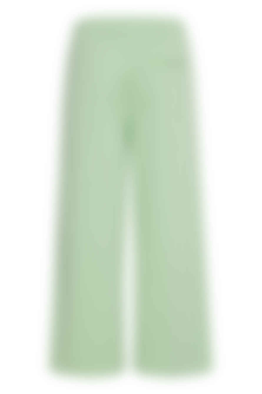 ICHI Kate Sus Wide Leg Cropped Trousers-sprucestone-20116301
