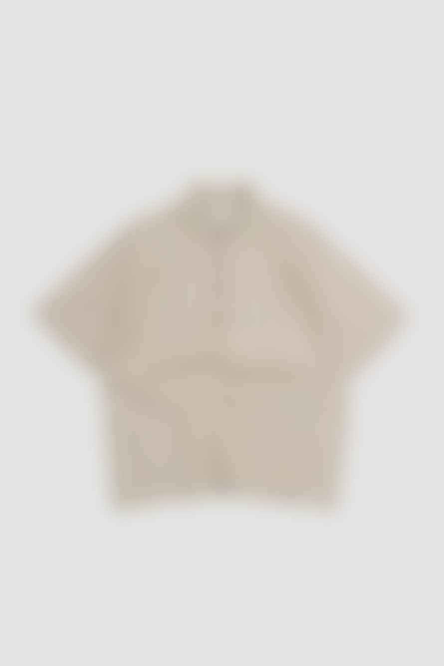 Universal Works Pullover Knit Shirt Ecru Melange Eco Cotton