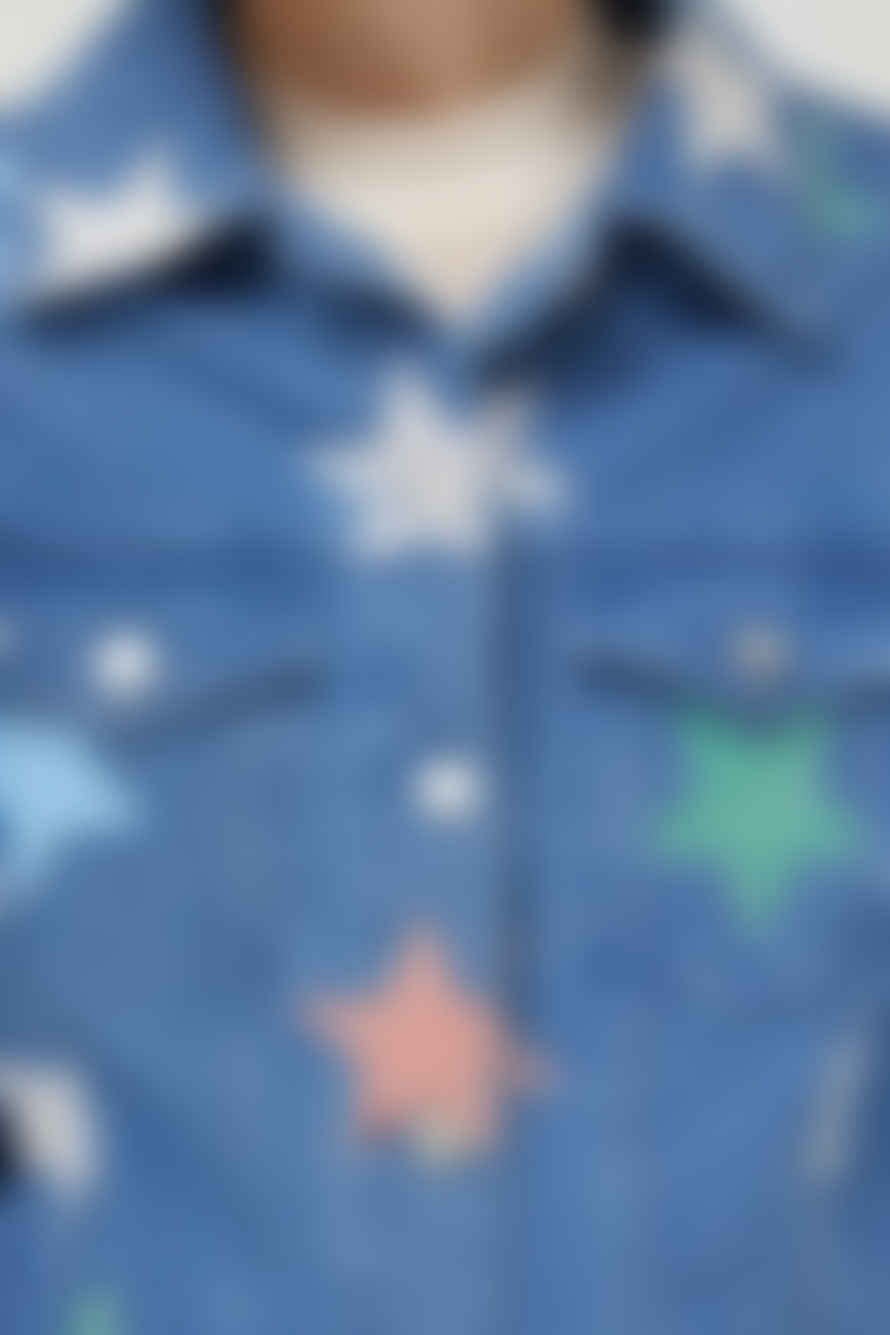 Compania Fantastica Starry Dreams Denim Jacket - Blue