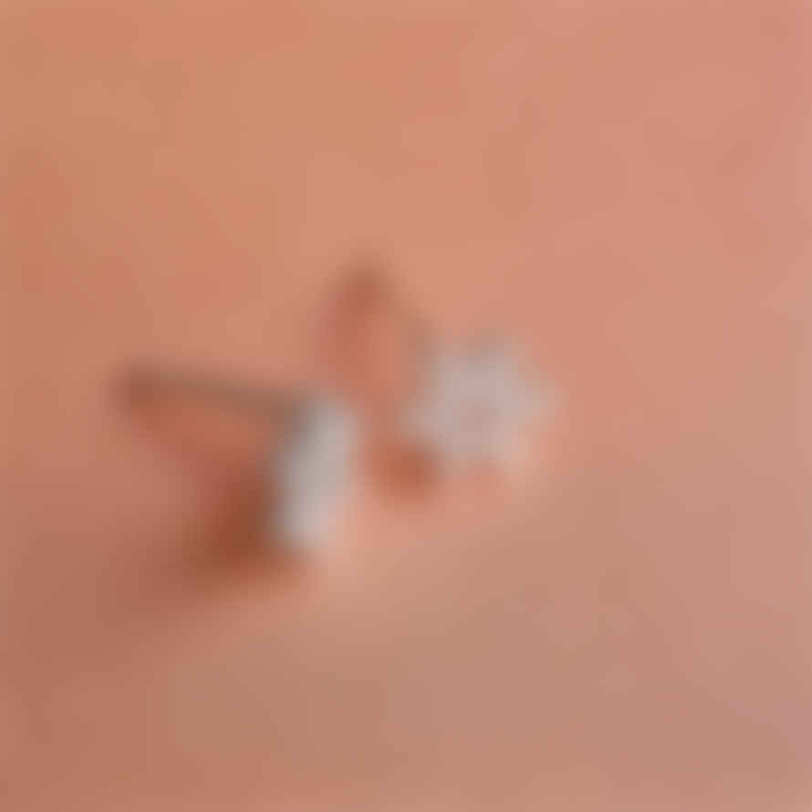 Vurchoo Silver Stud Boho Star Earrings Soh 1110