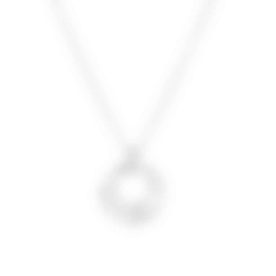 Vurchoo Silver Hoop Cluster Necklace Soh P1102