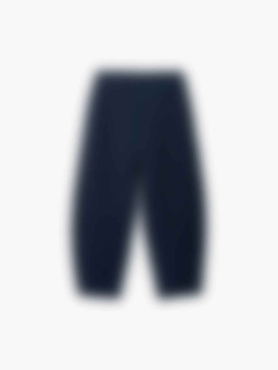 Cordera Herringbone Curved Pants Navy