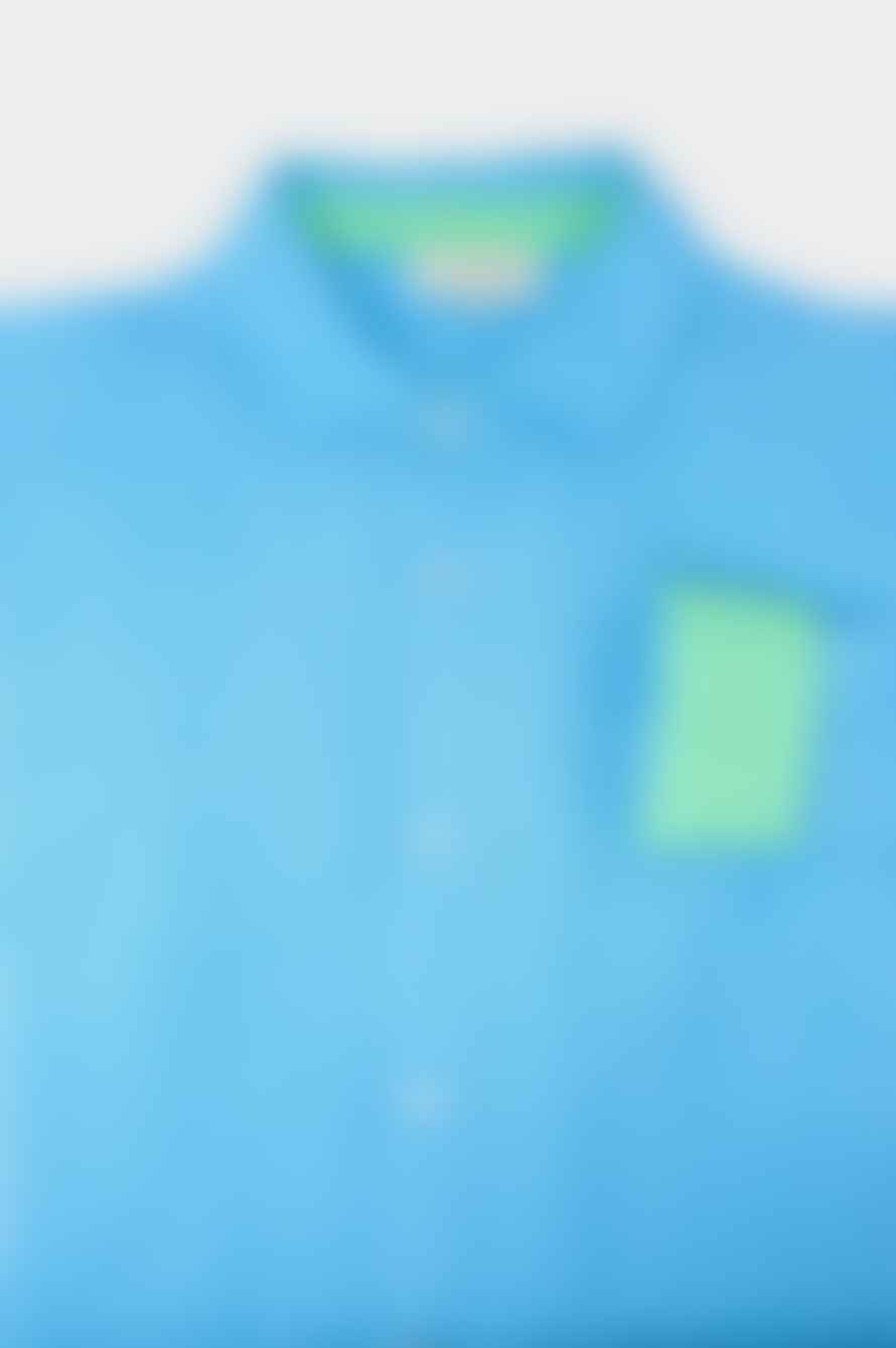 ASPIGA Mens Linen Shirt In Turquoise