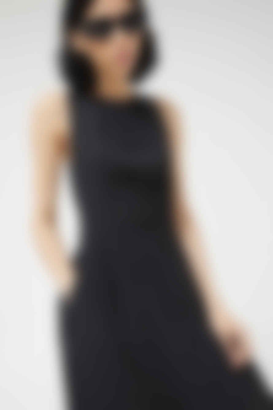 Compania Fantastica Long Sleeveless Dress - Black
