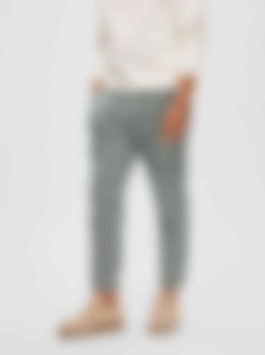Selected Homme Brody Linen Pants Slim Tapered Sky Captain/oatmeal