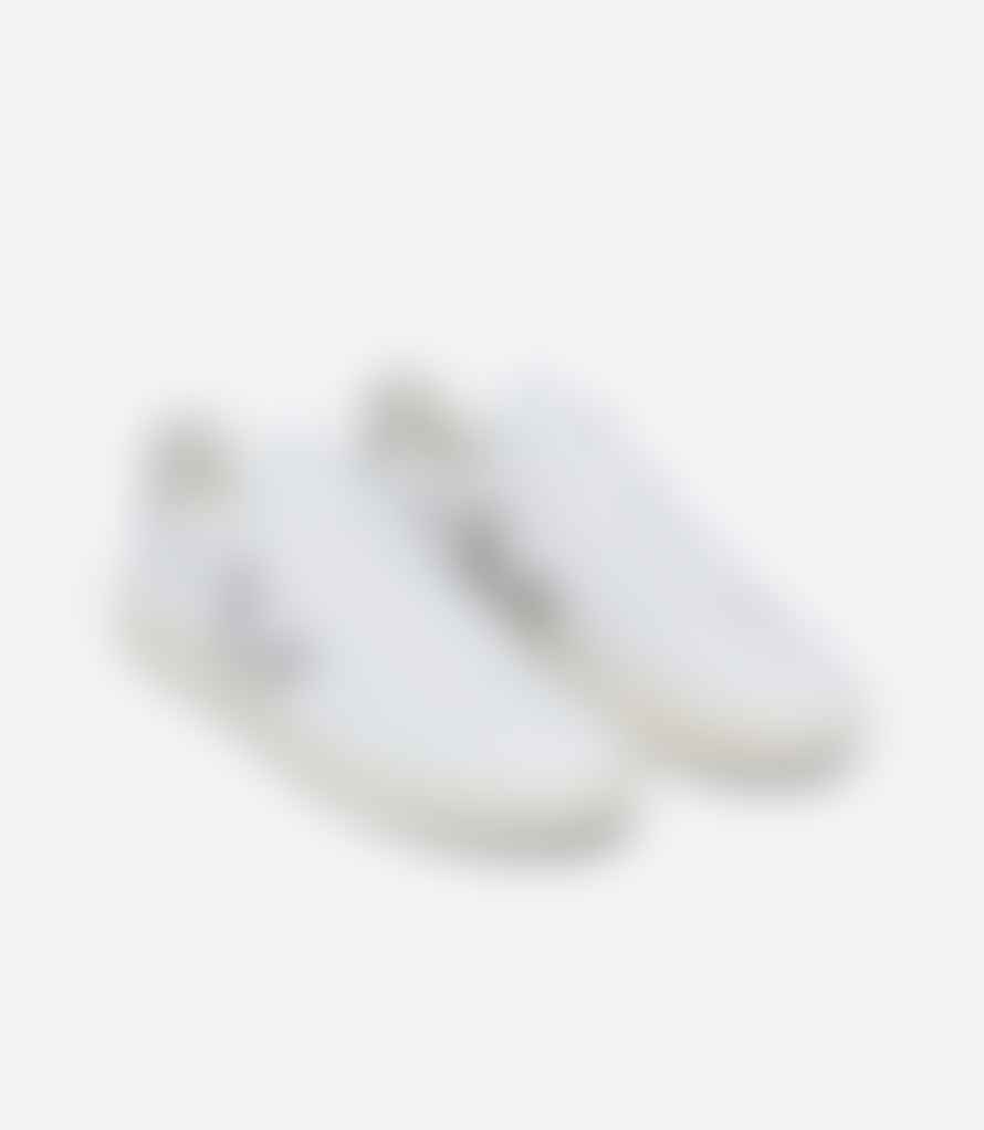 Veja White Light Gray Leather V12 Shoes UNISEX