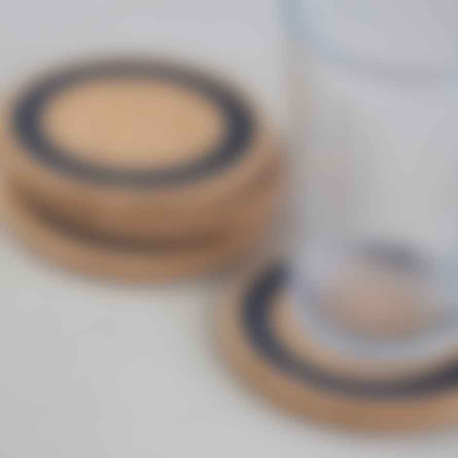 LIGA Single / Grey Cork Coasters | Earth