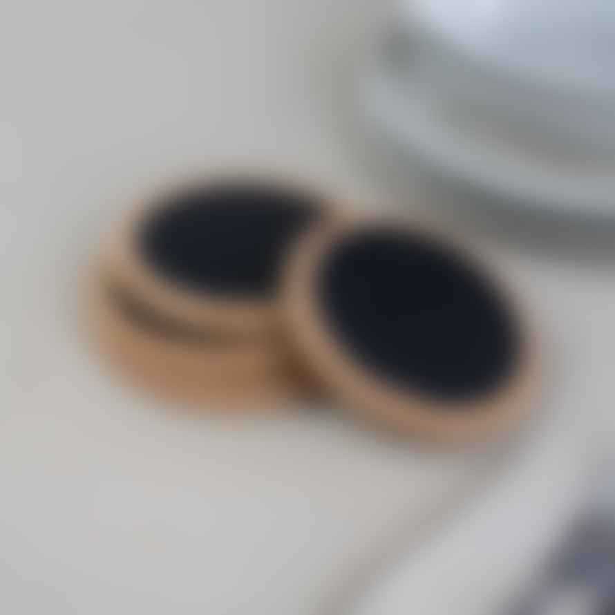 LIGA Single / Grey ( Cork Coasters | Black Hole
