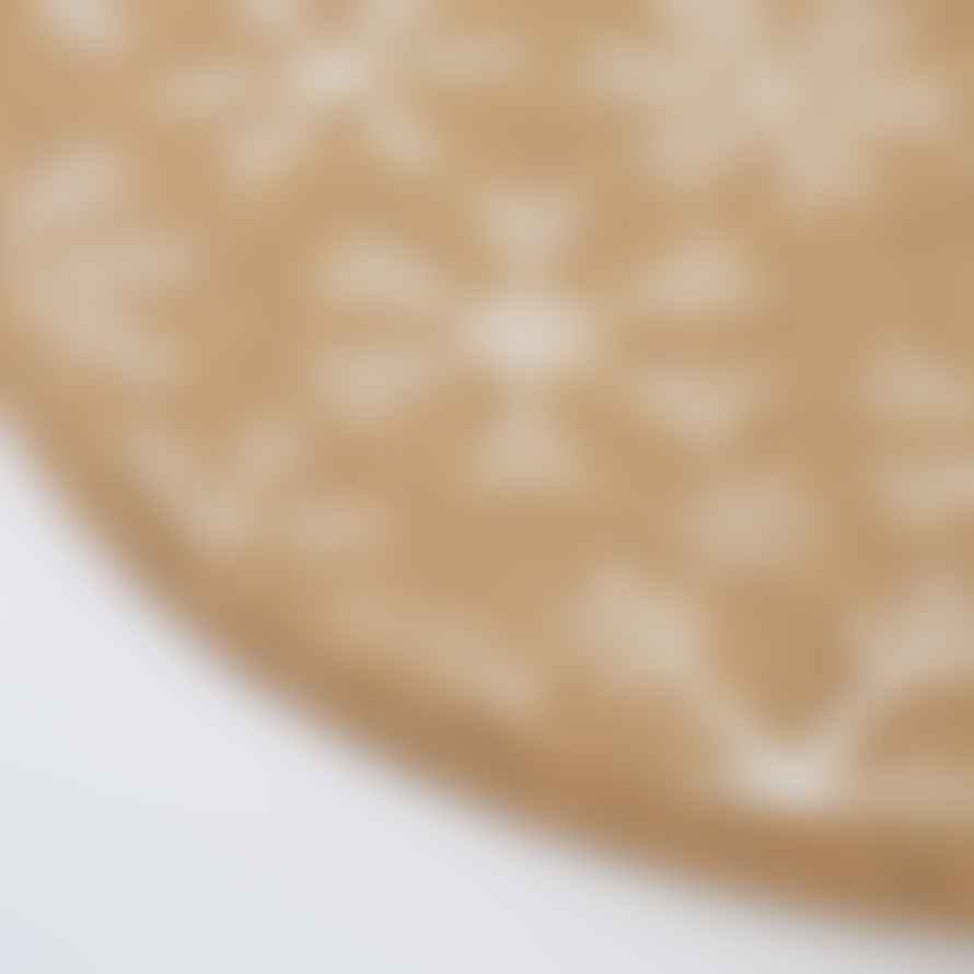 LIGA White Cork Placemats Set | Snowflake