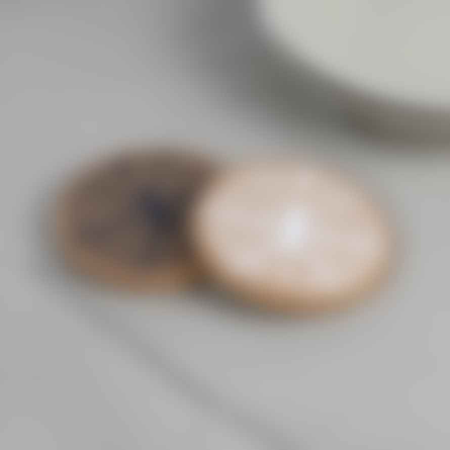LIGA Single / White Cork Coasters | Ripples