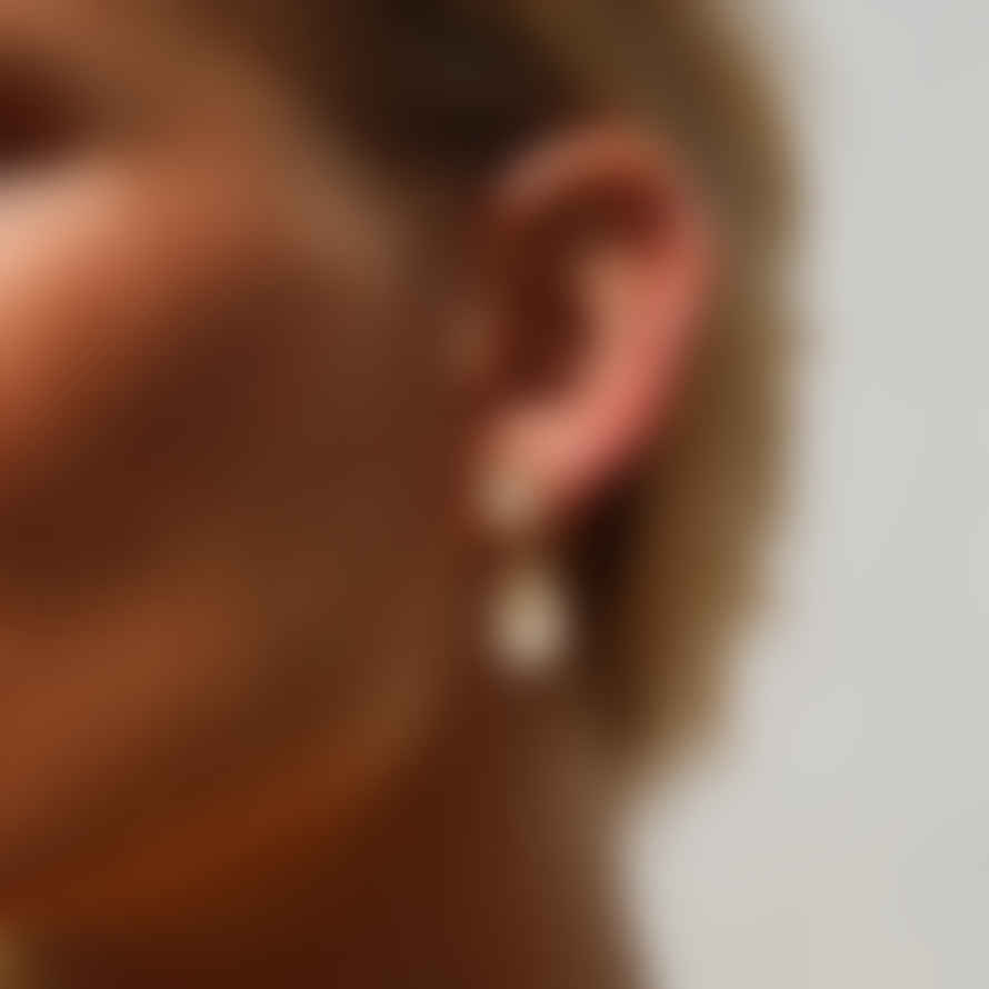 Caroline Svedbom Mini Drop Earrings In Linen Ignite