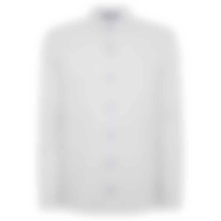Remus Uomo Frank Stretch Leaf Print Long Sleeve Shirt - Navy/white