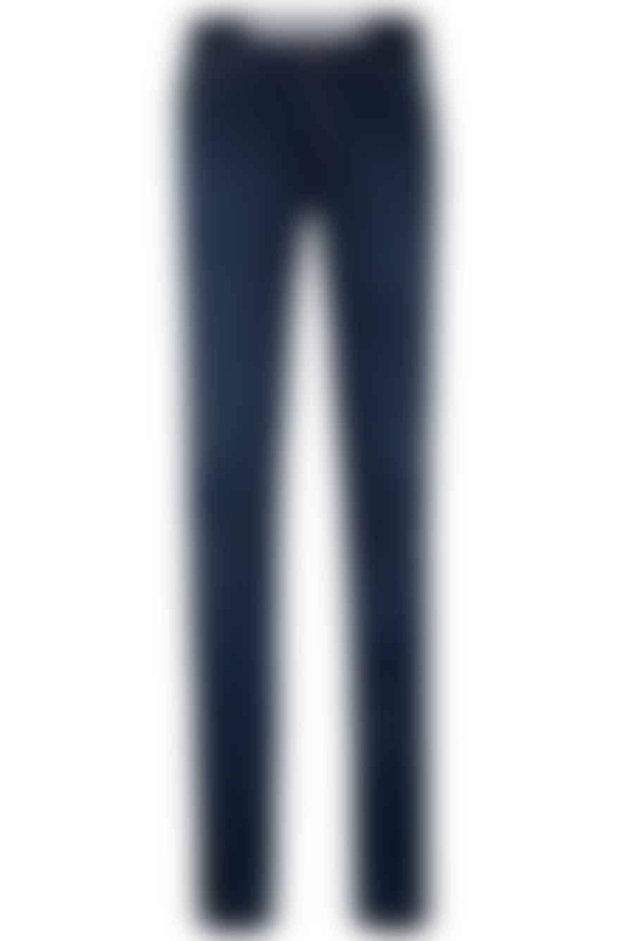 RICHARD J BROWN - Tokyo Model Slim Fit Stretch Cotton And Linen Dark Blue Denim Jeans T195.w821