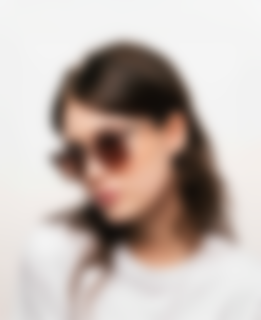 MESSYWEEKEND Sunglasses Liv In Rose Clear W. Brown Lenses