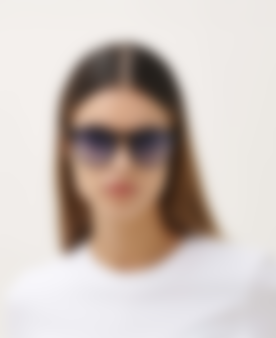 MESSYWEEKEND Sunglasses New Depp In Black W. Blue Lenses