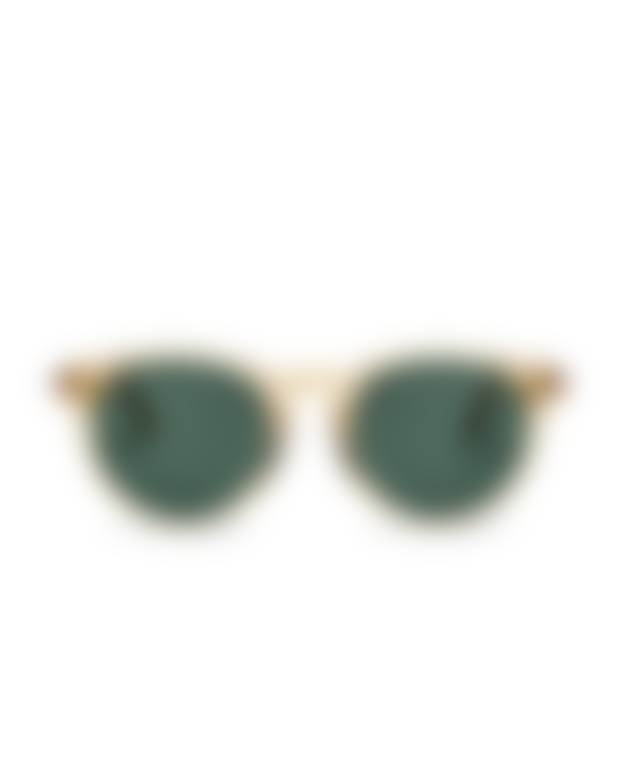 MESSYWEEKEND Sunglasses New Depp In Champagne Clear W. Green Lenses