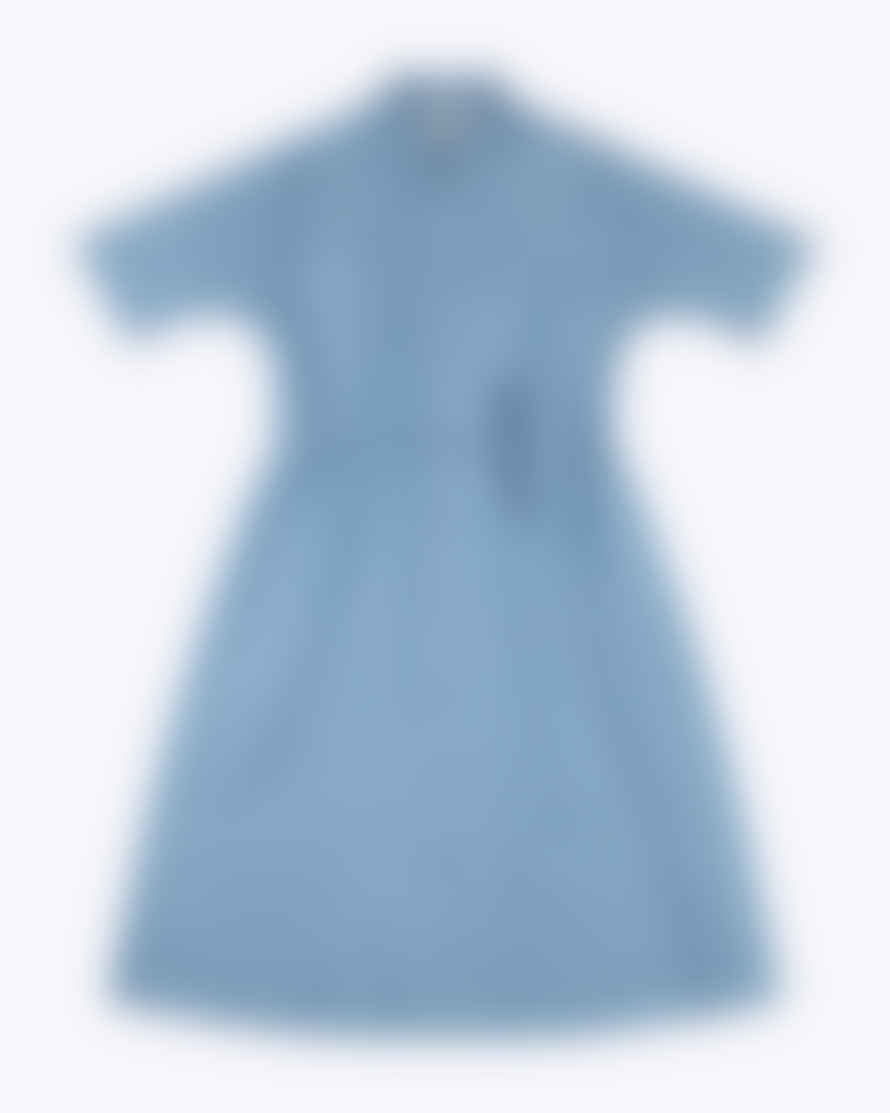 WEMOTO Fae Blue Chambray Maxi Shirt Dress